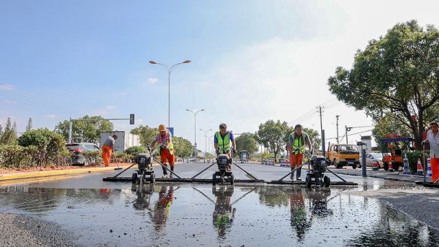 半柔性路面抗车辙技术